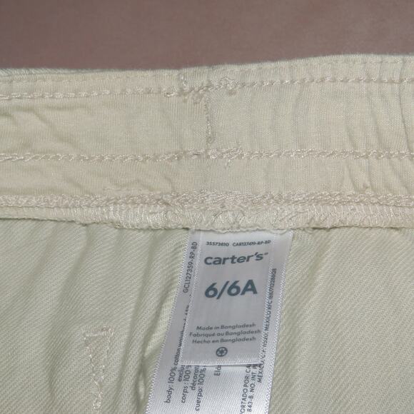 Carter’s Off White Boys Twill Shorts - Picture 5 of 7